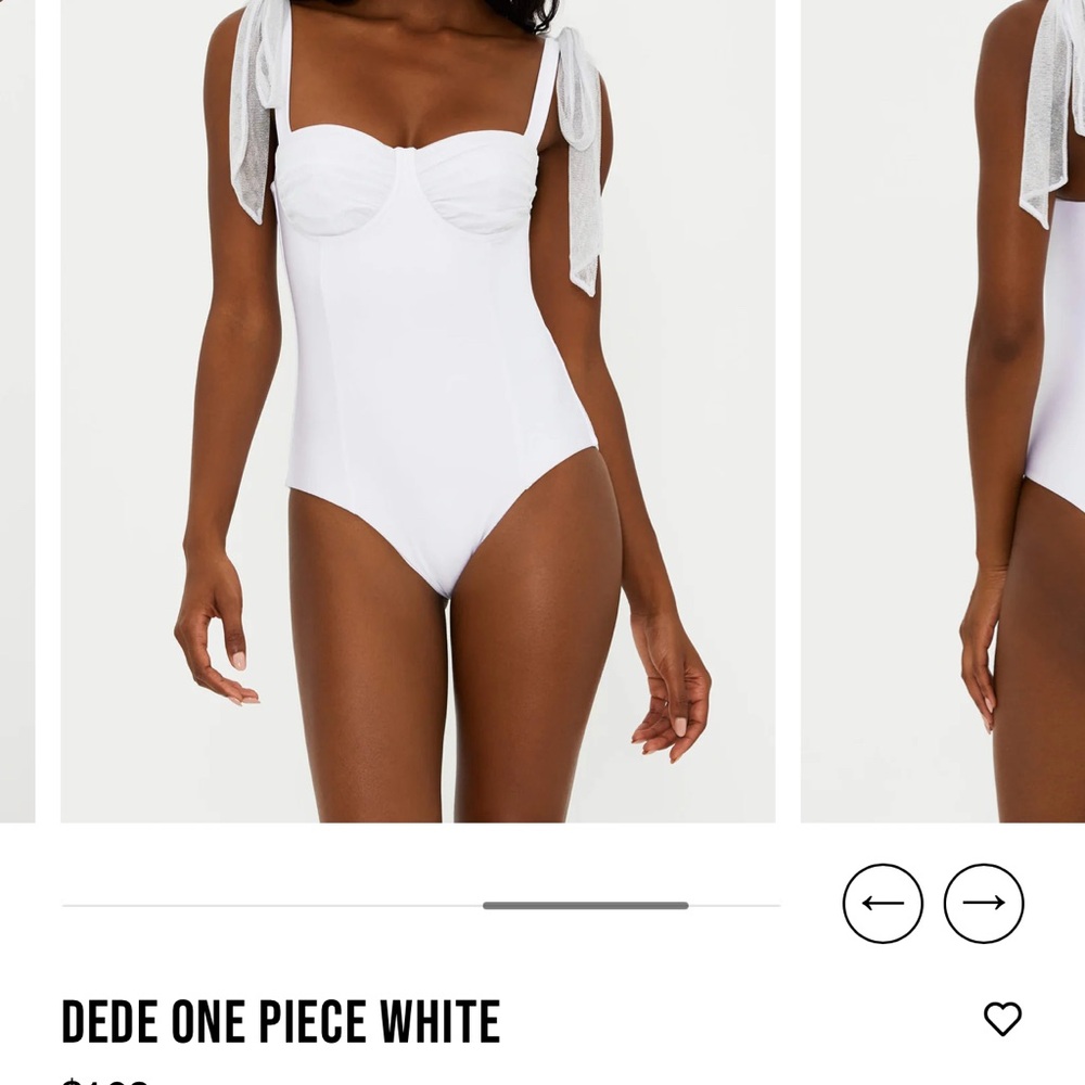 Beach Riot Dede One Piece White Medium NWT